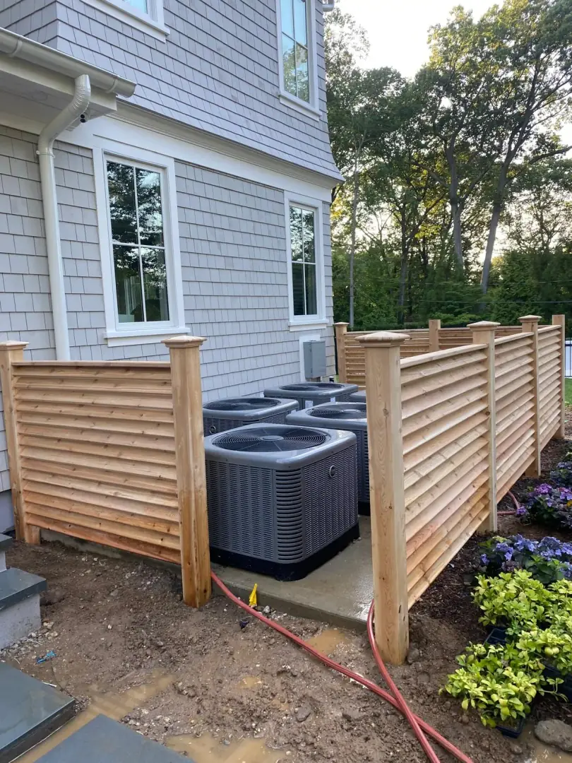 Wood fence