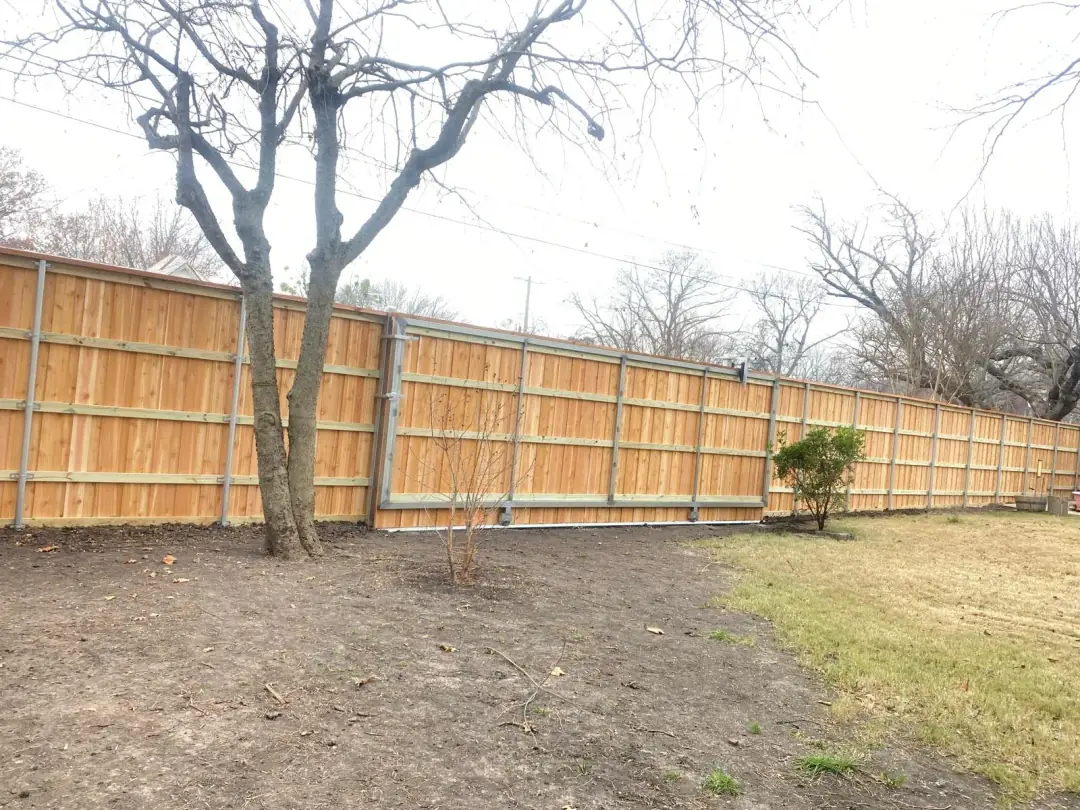 Wood fence