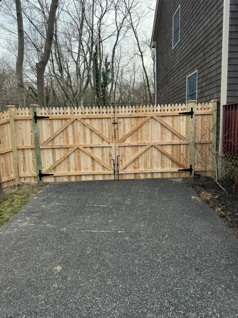 Wood fence