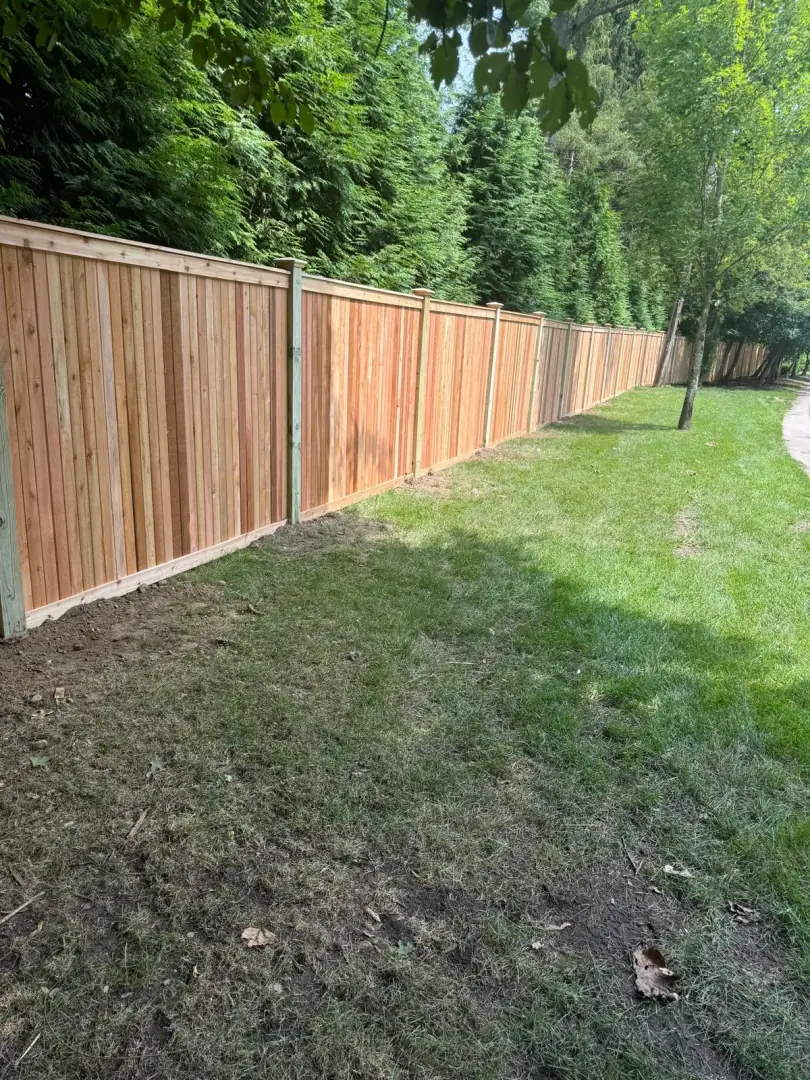 Wood fence