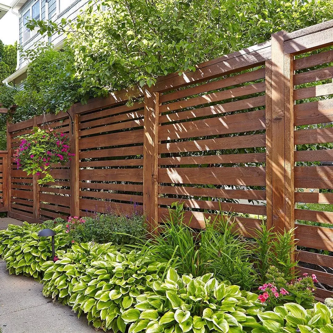Wood fence
